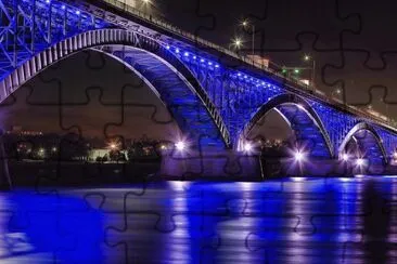 Peace Bridge to Canada jigsaw puzzle