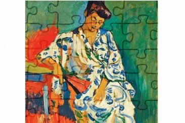 Andre Derain.   "Retrato de  Madame Matisse  " jigsaw puzzle