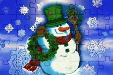 Snowman jigsaw puzzle