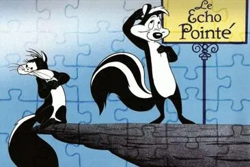 Pepe le Pew y PenÃ©lope jigsaw puzzle