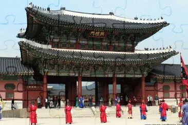 Palacio Gyeongbokdung, SeÃºl Corea jigsaw puzzle