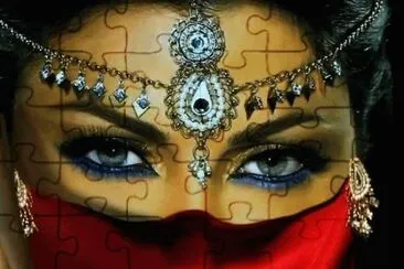 Lady in Red jigsaw puzzle