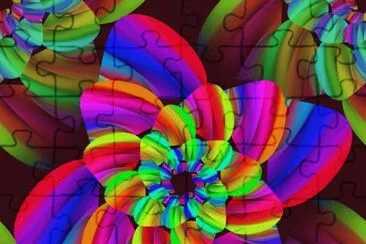 Rainbow Flowers jigsaw puzzle