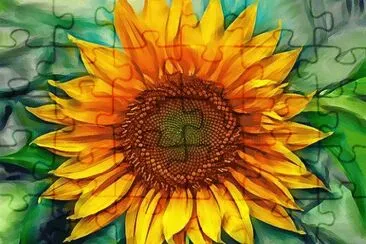 פאזל של Sunflower Paintng