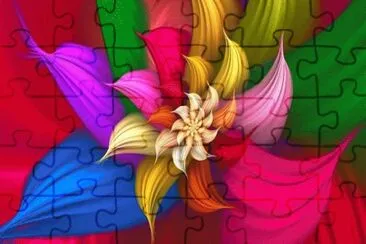 Multicolor Flower jigsaw puzzle