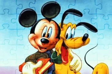 פאזל של Mickey y Pluto