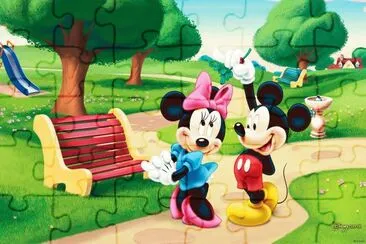 פאזל של Mickey y Mini