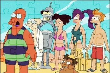 Futurama Beach jigsaw puzzle