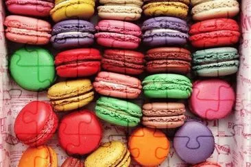 פאזל של Colored Macarons