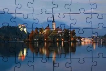 castillo en el lago jigsaw puzzle