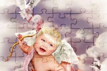 Bebe Ã¡ngel en el cielo jigsaw puzzle