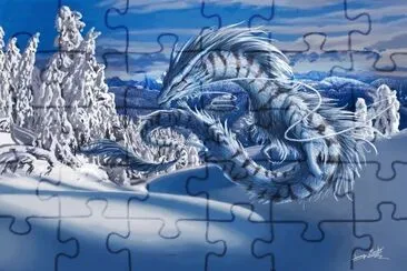 DragÃ³n de invierno jigsaw puzzle