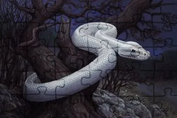 Serpiente blanca jigsaw puzzle