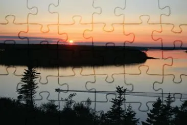 sunset Passamaquoddy Bay jigsaw puzzle