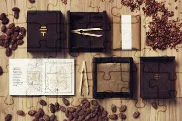 dark chocolate jigsaw puzzle