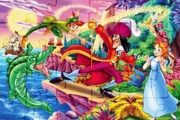 Peter Pan y Garfio jigsaw puzzle