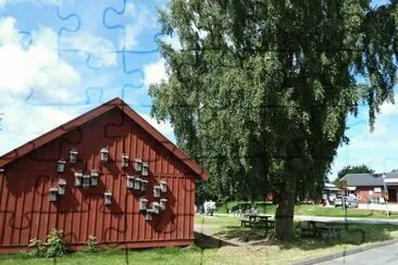 Barn with nest boxes Sweden