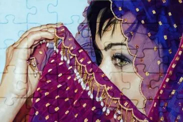 Purple Lady jigsaw puzzle