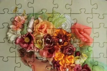 Flower Lady jigsaw puzzle