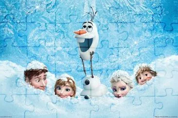 Frozen jigsaw puzzle