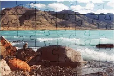 En Puerto Banderas. Patagonia argentina jigsaw puzzle