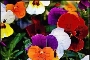 Alegres flores jigsaw puzzle