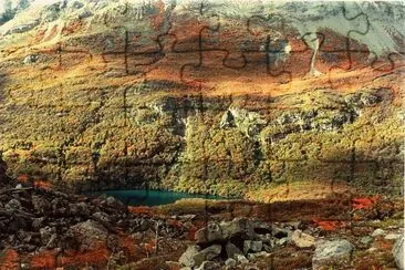 Lago del Desierto. Patagonia argentina jigsaw puzzle