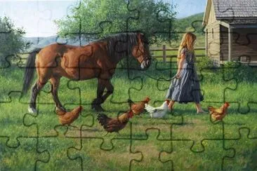 Escena jigsaw puzzle