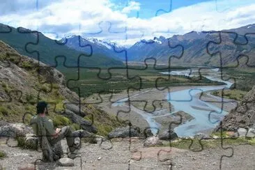 RÃ­o de las Vueltas. Patagonia Argentina jigsaw puzzle