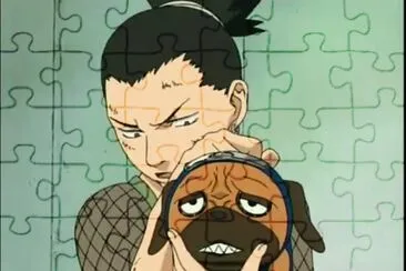 Pakkun y Shikamaru jigsaw puzzle