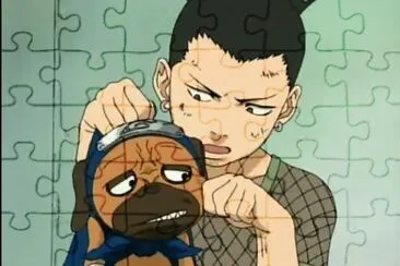 Pakkun y Shikamaru jigsaw puzzle