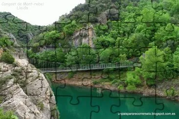 puente en el desfiladero(congost)