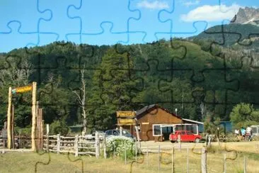 A orillas del Lago Falkner. NeuquÃ©n. Argentina jigsaw puzzle