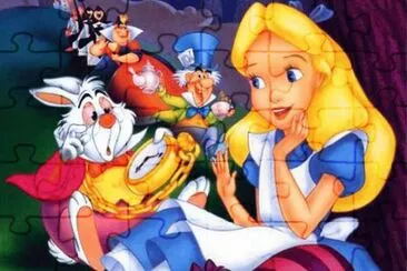 פאזל של alice and wonderland