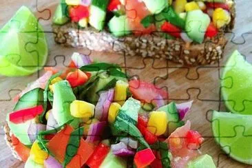 Salad on Bread jigsaw puzzle