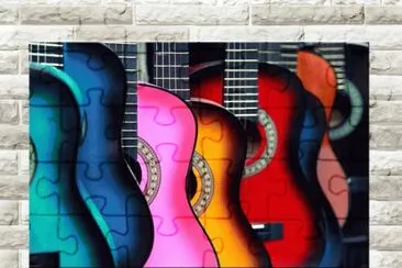 Abstract Guitars jigsaw puzzle