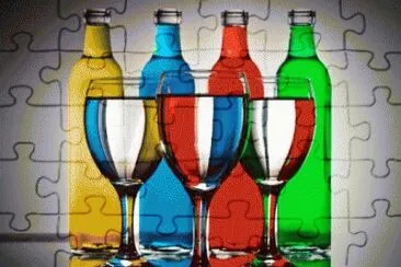 Jars n Glasses in Color jigsaw puzzle