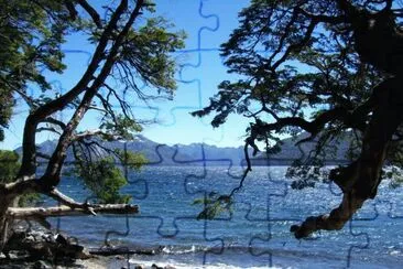 Lago Tromen. NeuquÃ©n. Argentina jigsaw puzzle