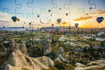 globos sobre Turquia jigsaw puzzle