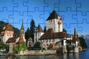 Castillo y lago jigsaw puzzle