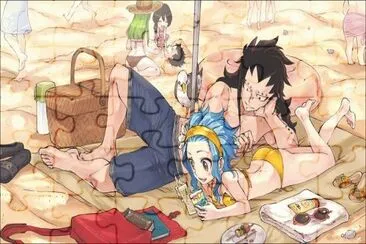 פאזל של Gajeel y Levy