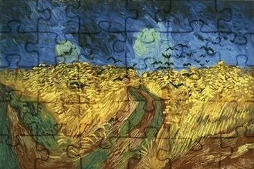 Wheatfield with Crows 1890 Van Gogh jigsaw puzzle