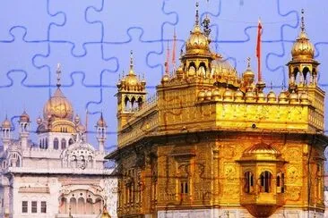 Templo de Oro-Punjab jigsaw puzzle