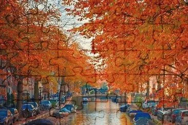 Paseando por los canales jigsaw puzzle