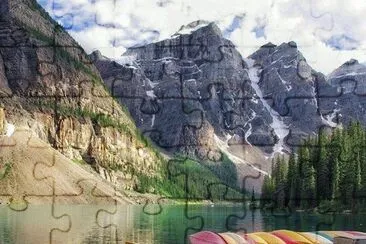 Lago en Canada jigsaw puzzle