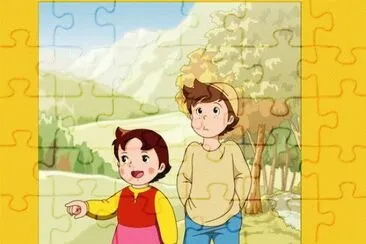 פאזל של Heidi y Pedro