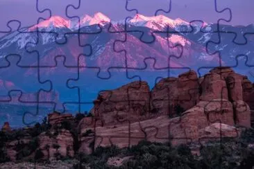 purple mountain jigsaw puzzle