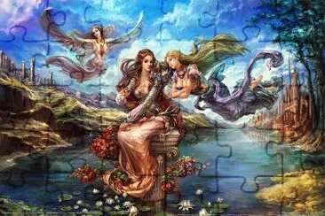 Fadas, duendes e ninfas.