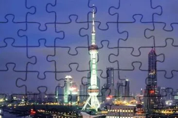 פאזל של oriental pearl tower