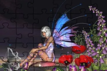 Fadas, duendes e ninfas. jigsaw puzzle